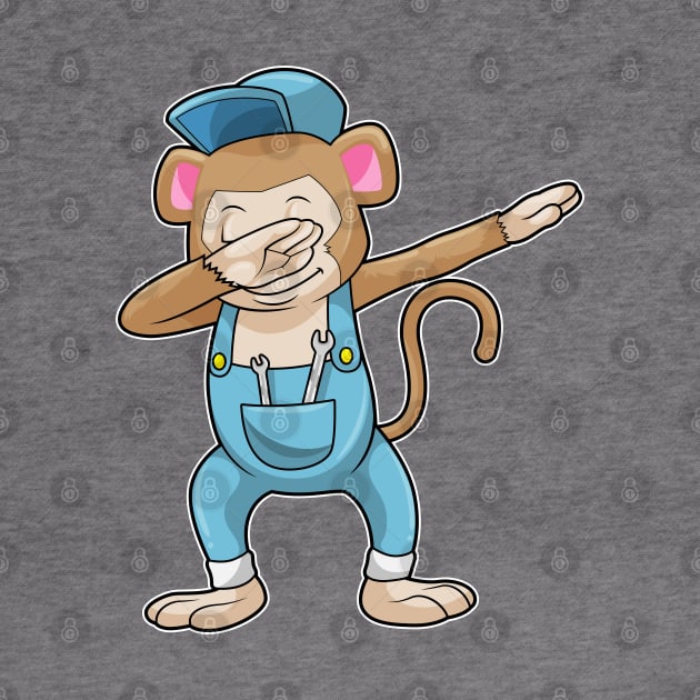 Monkey as Mechanic at Hip Hop Dance Dab by Markus Schnabel